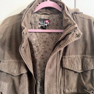 Quicksilver Corduroy Jacket, men size L, khaki, stylish